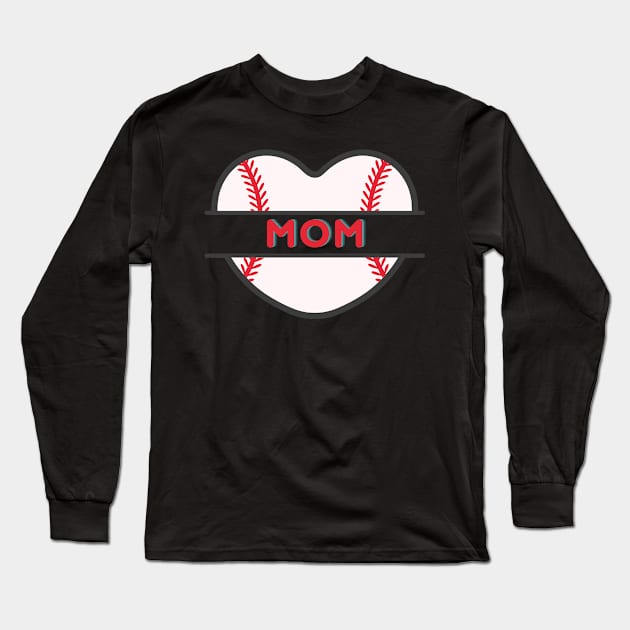 softball mom Long Sleeve T-Shirt by Sport-tees by Marino's